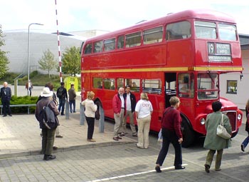 Delegates Boarding the Routemaster Busses