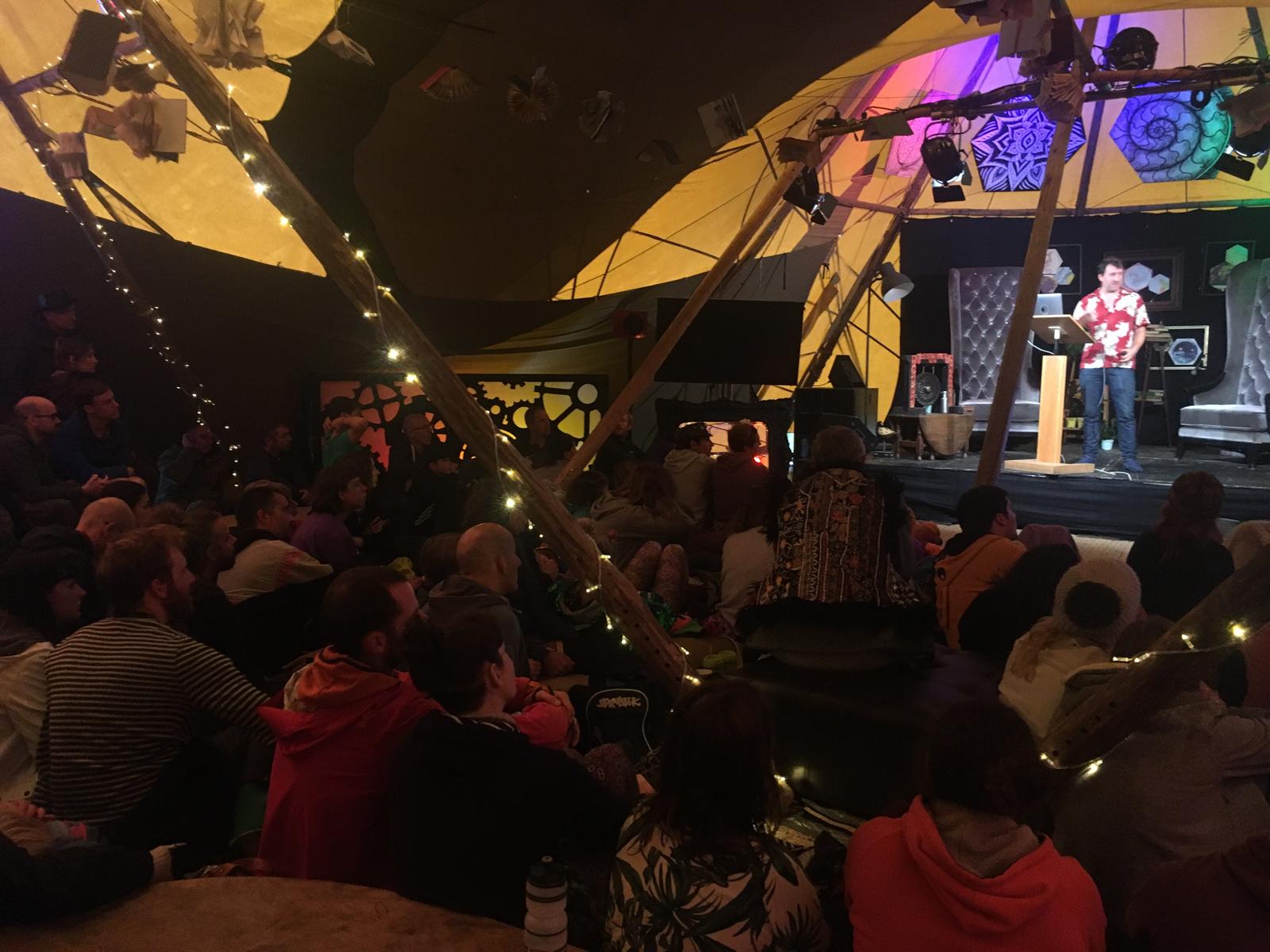 ben giving a lecture